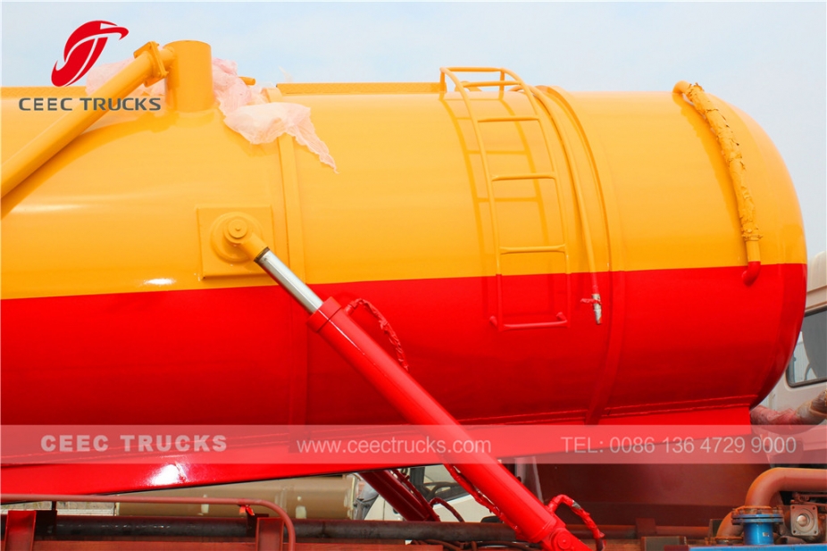 Dongfeng 16CBM vacuum sewage suction tanker truck