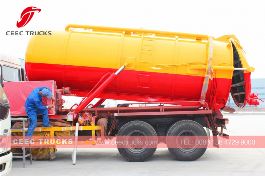 Dongfeng 16CBM vacuum sewage suction tanker truck