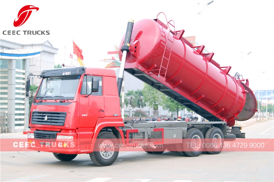 HOWO 18CBM cesspit emptier truck for sale