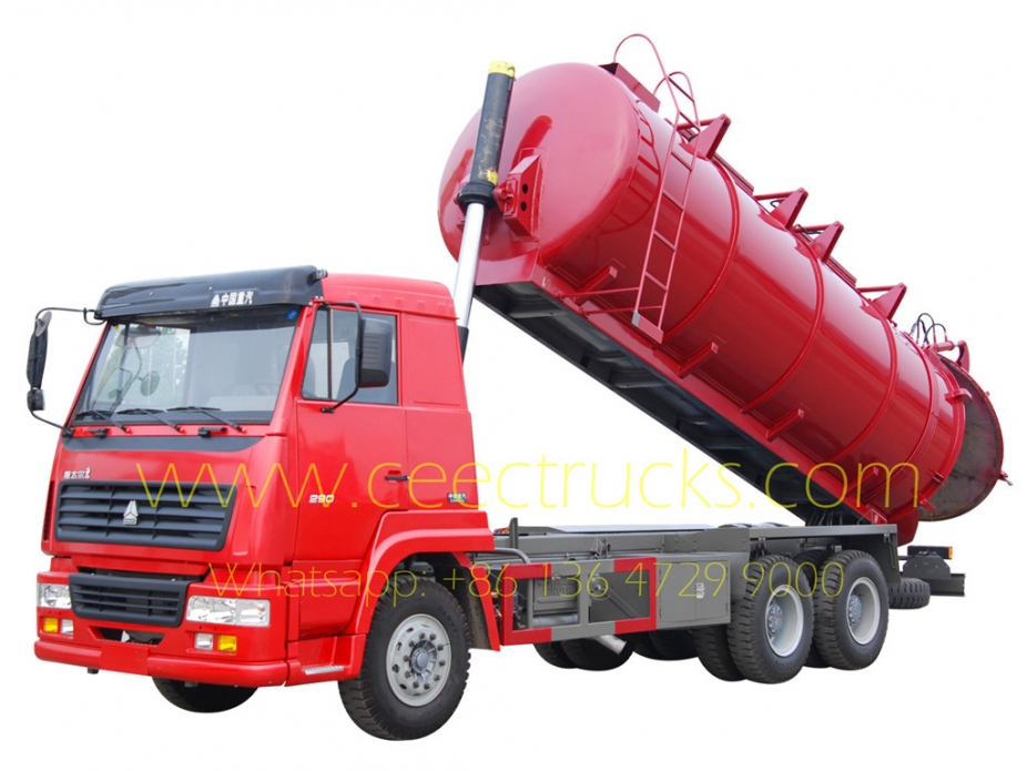 HOWO 18CBM cesspit emptier truck for sale