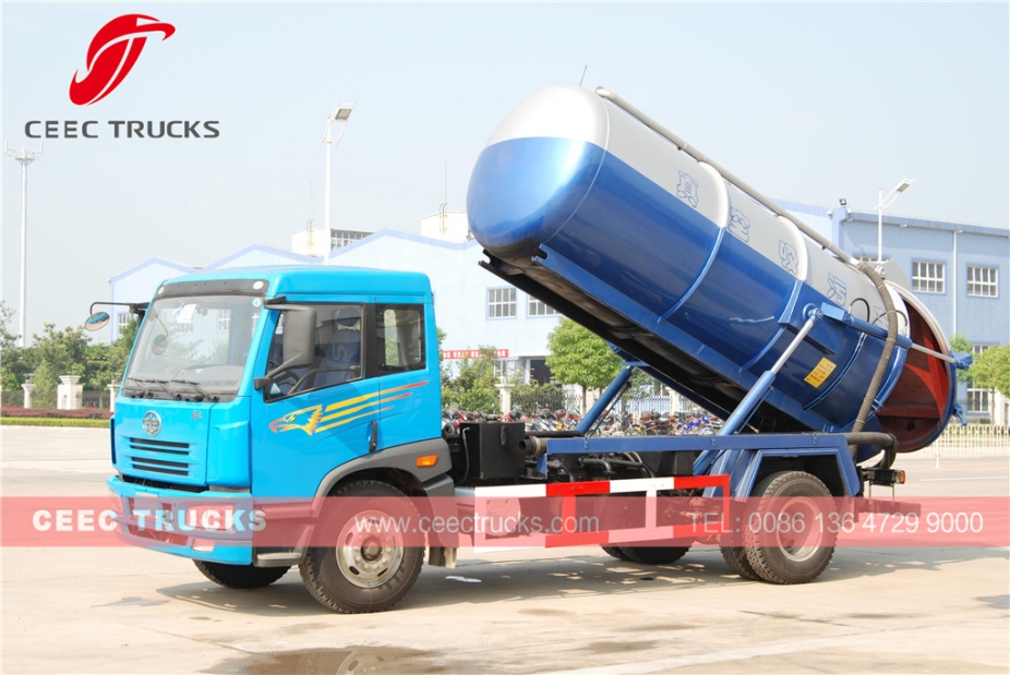 FAW 10,000L Cesspit emptier vehicle for sale