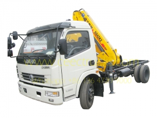 Dongfeng 2 Tons knuckle crane mounted trucks