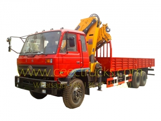 12 T knuckle mounted boom crane trucks dongfeng