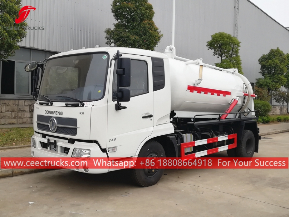 8,000 Litres Sewage Suction Tanker Truck DONGFENG