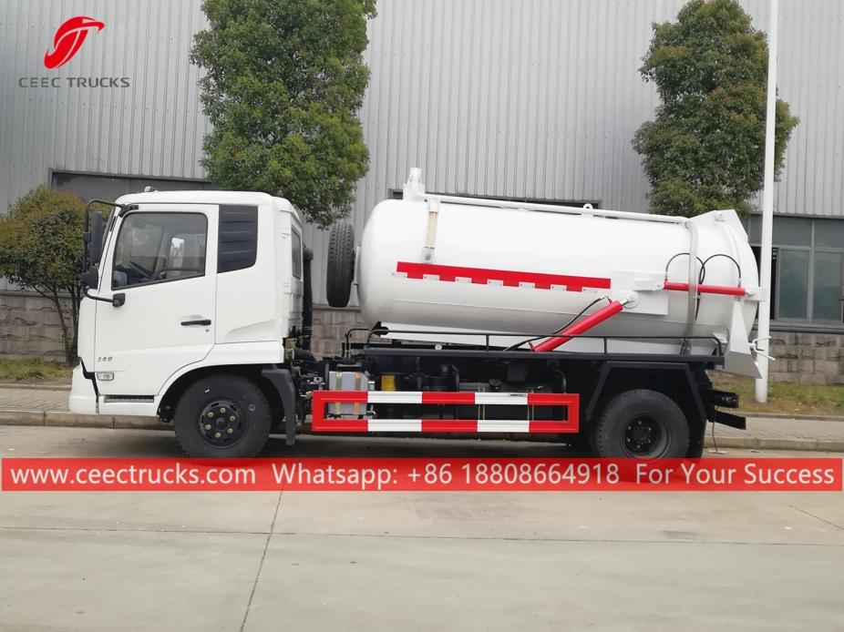 8,000 Litres Sewage Suction Tanker Truck DONGFENG
