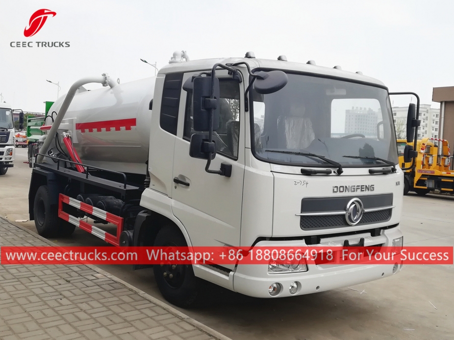 8,000 Litres Sewage Suction Tanker Truck DONGFENG