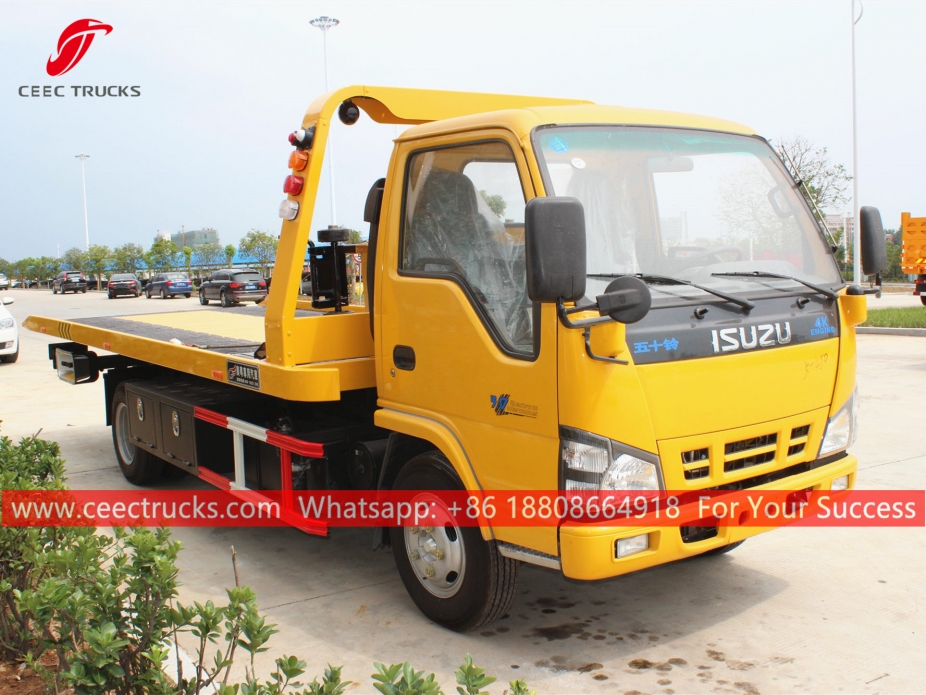 3Tons Flatbed towing truck ISUZU