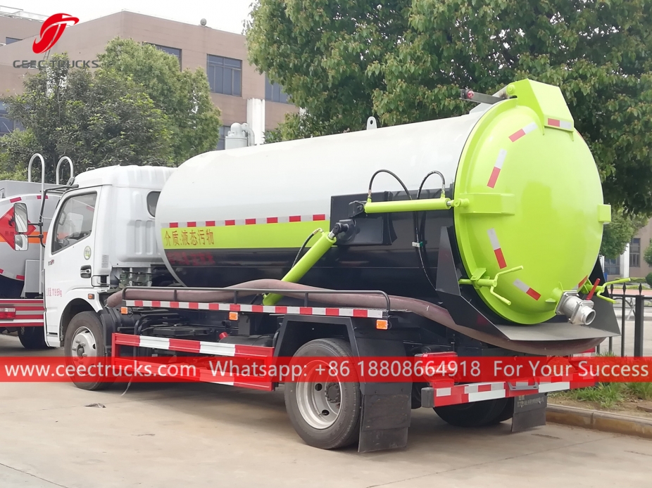 8,000 Litres Vacuum Sewage Suction Truck DONGFENG