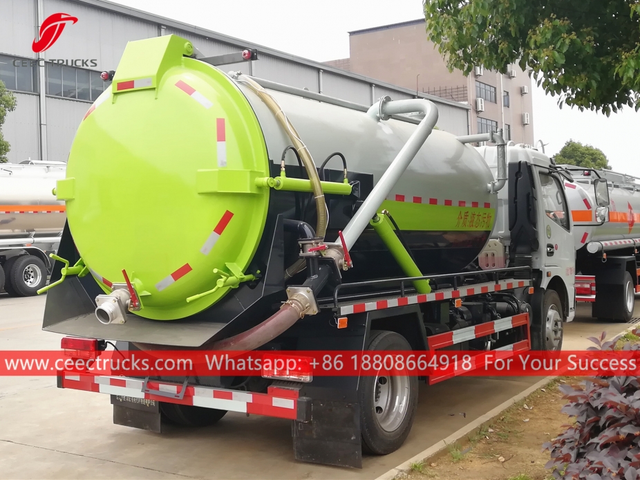 8,000 Litres Vacuum Sewage Suction Truck DONGFENG