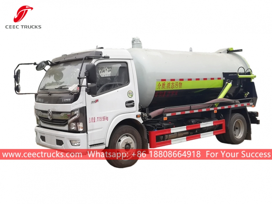 8,000 Litres Vacuum Sewage Suction Truck DONGFENG