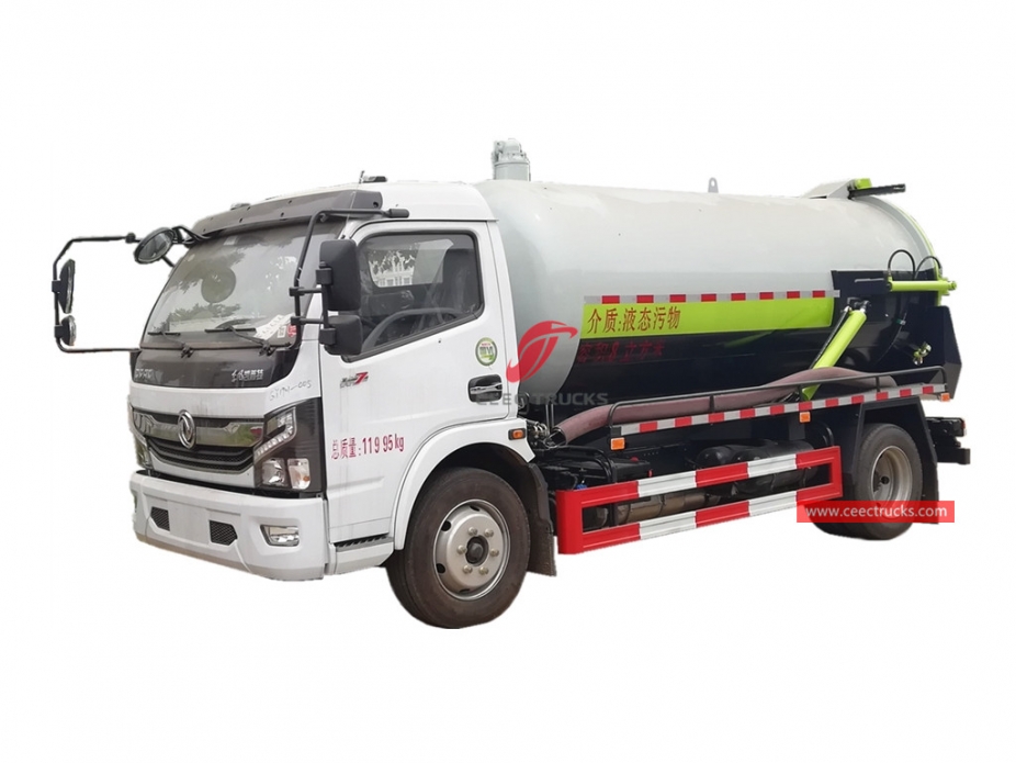8,000 Litres Vacuum Sewage Suction Truck DONGFENG