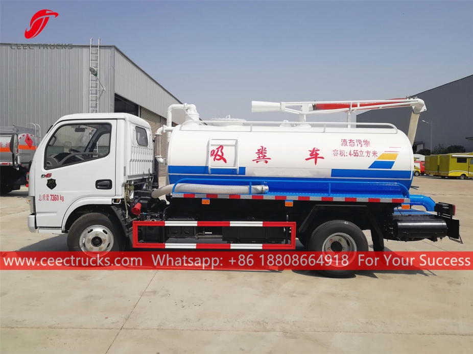 4,500 Litres Septic Suction Truck DongFeng