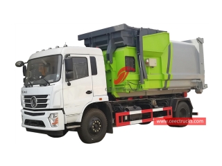 Dongfeng Hook loader with compactor container - CEEC