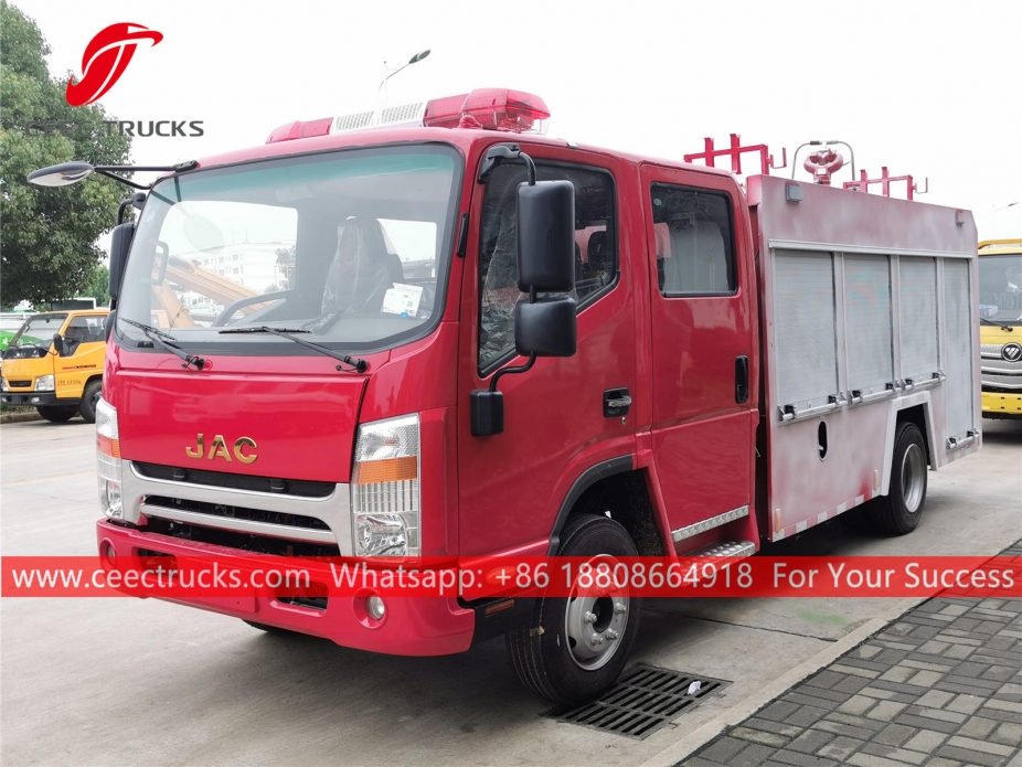 JAC 3CBM Water Tank Fire Truck