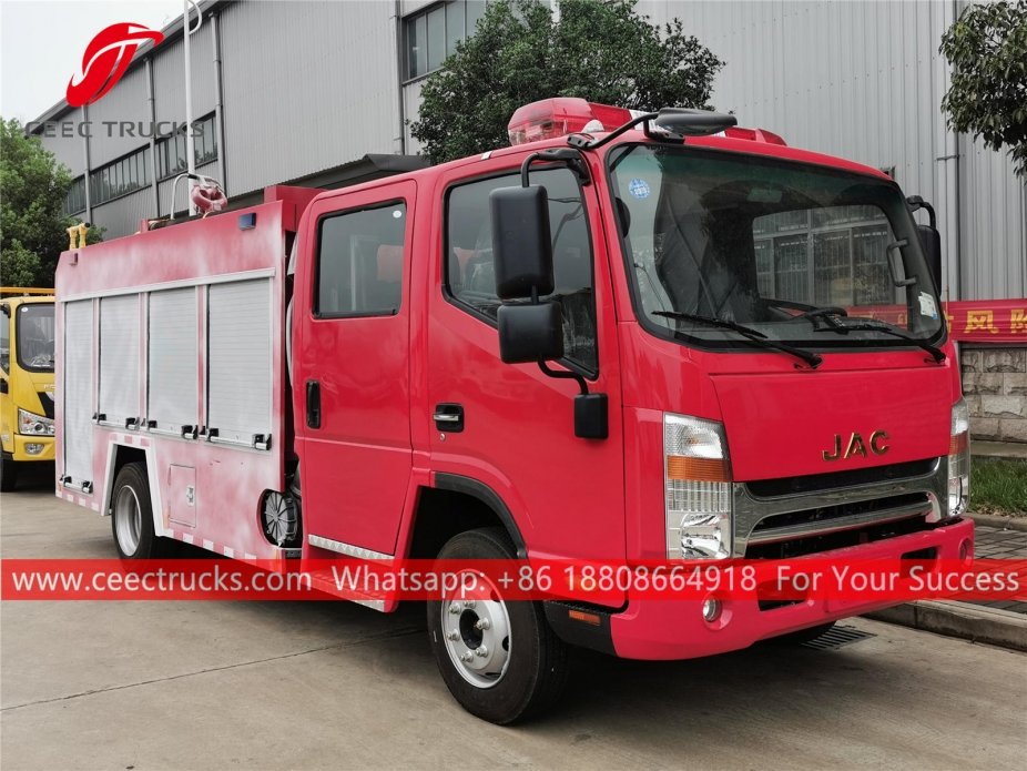 JAC 3CBM Water Tank Fire Truck