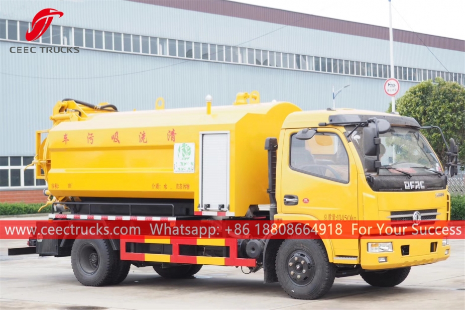 Dongfeng 6CBM Combined Jet adn Suction Truck