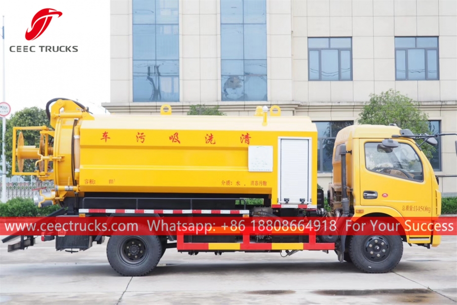 Dongfeng 6CBM Combined Jet adn Suction Truck