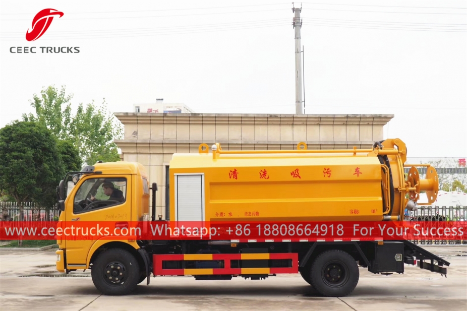 Dongfeng 6CBM Combined Jet adn Suction Truck