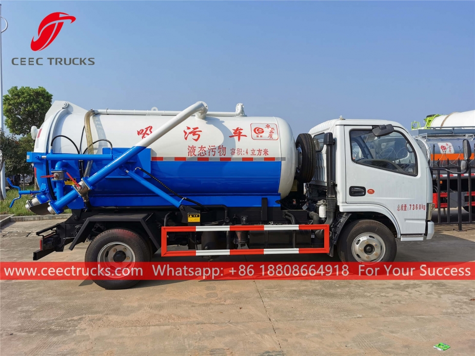 Dongfeng 4,000Litres Vacuum truck