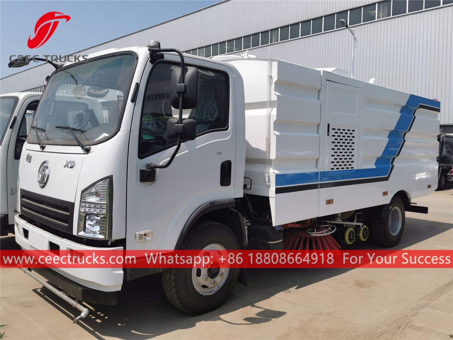 Shacman Road sweeper and washer truck