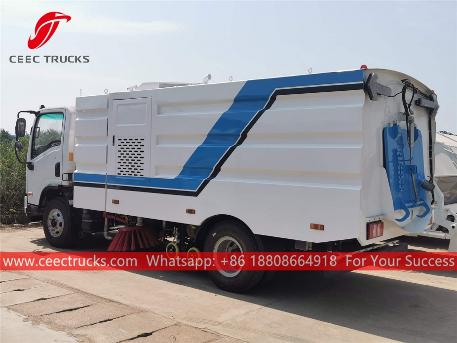 Shacman Road sweeper and washer truck