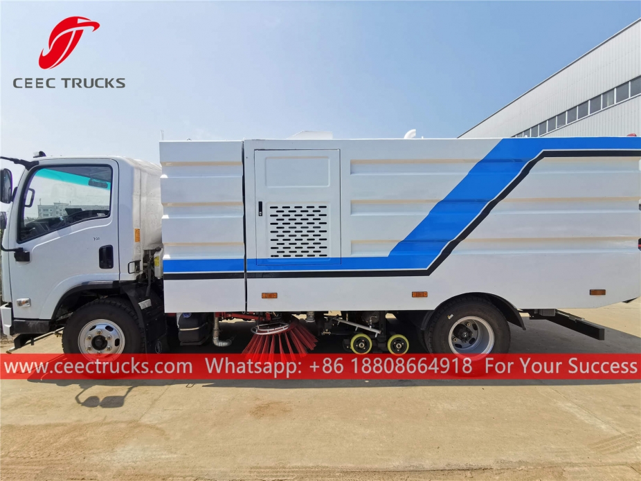 Shacman Road sweeper and washer truck