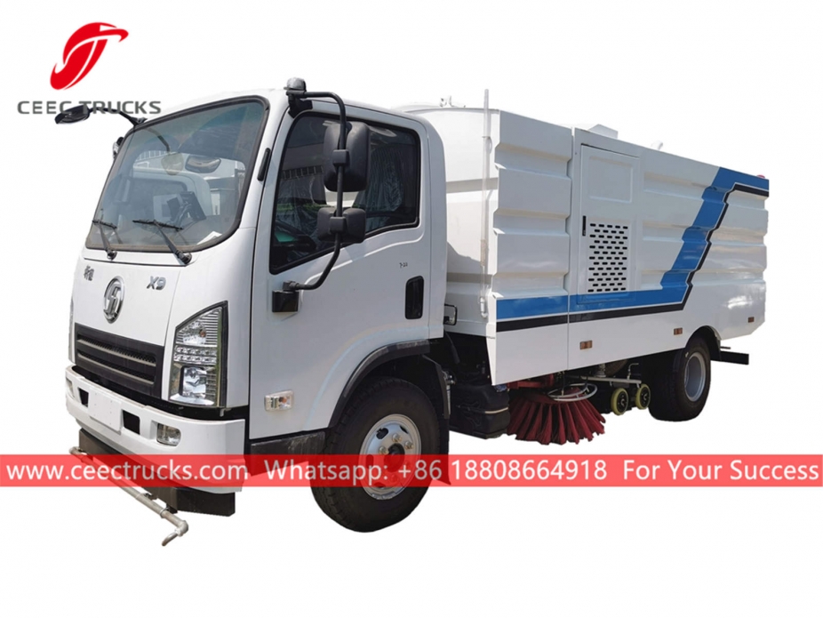 Shacman Road sweeper and washer truck