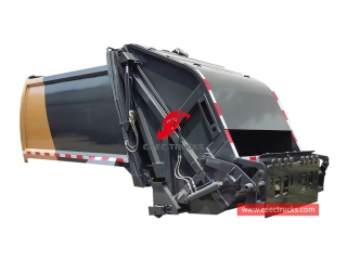 european standard 4,000 liters garbage compactor truck body structure