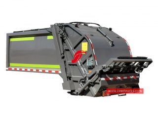 New designed 6,000 liters compressing garbage truck body