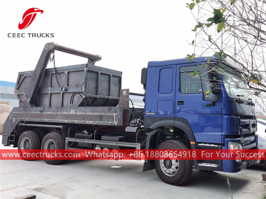 HOWO RHD Swing arm garbage truck