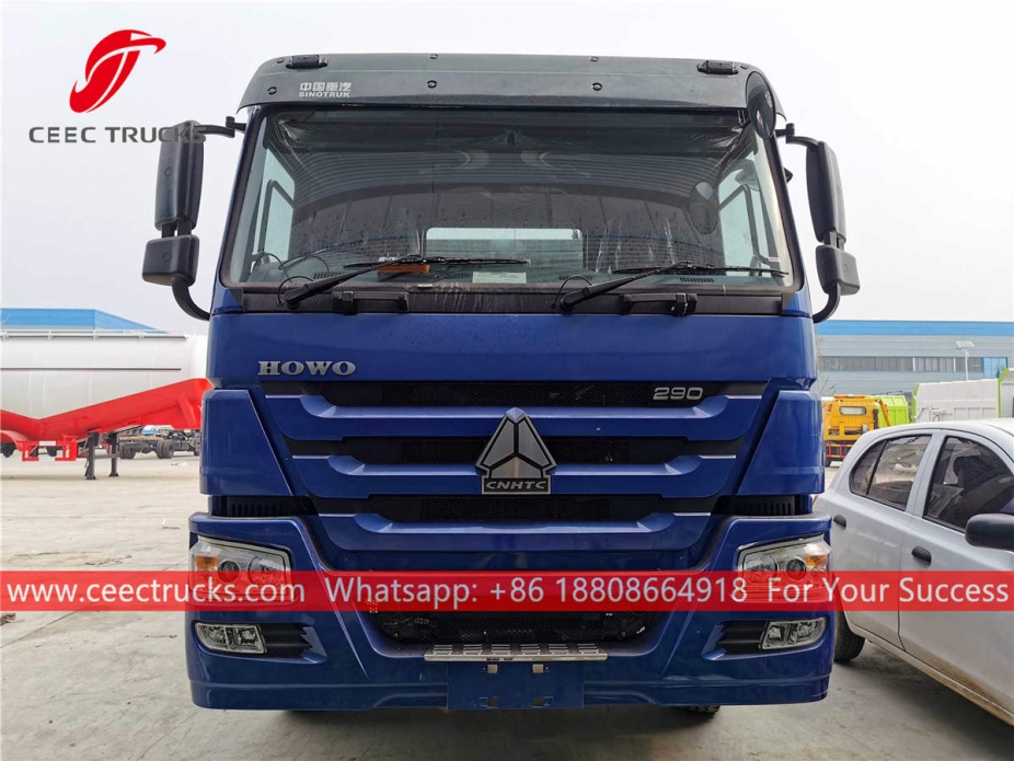 HOWO RHD Swing arm garbage truck
