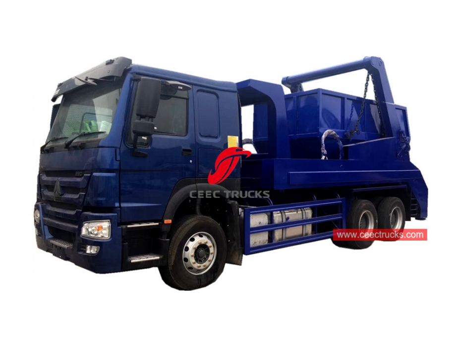 HOWO RHD Swing arm garbage truck