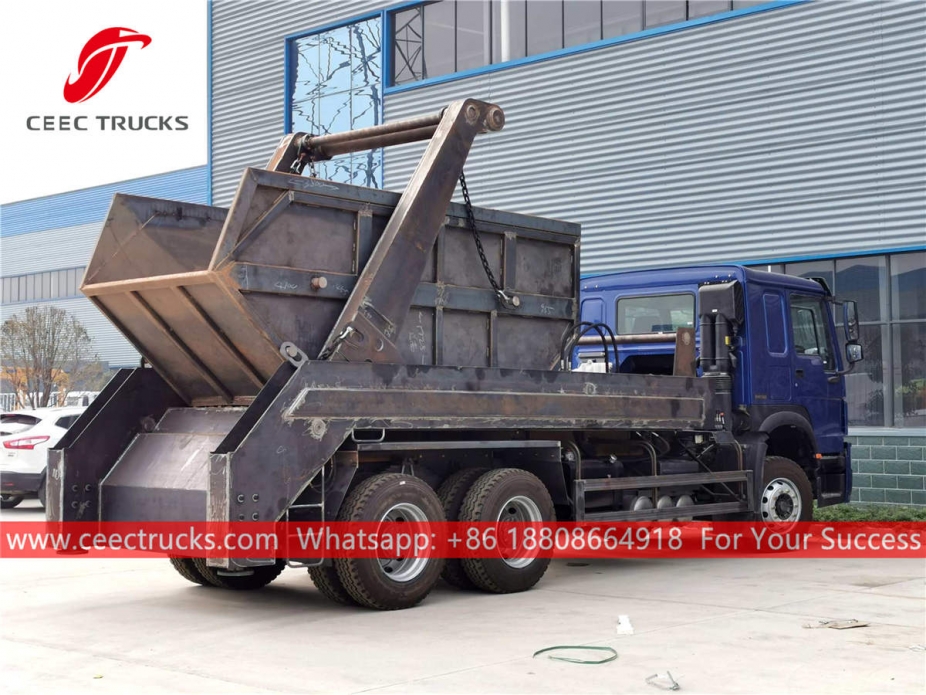 HOWO RHD Swing arm garbage truck