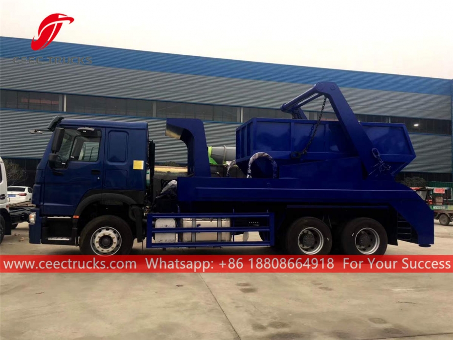 HOWO RHD Swing arm garbage truck
