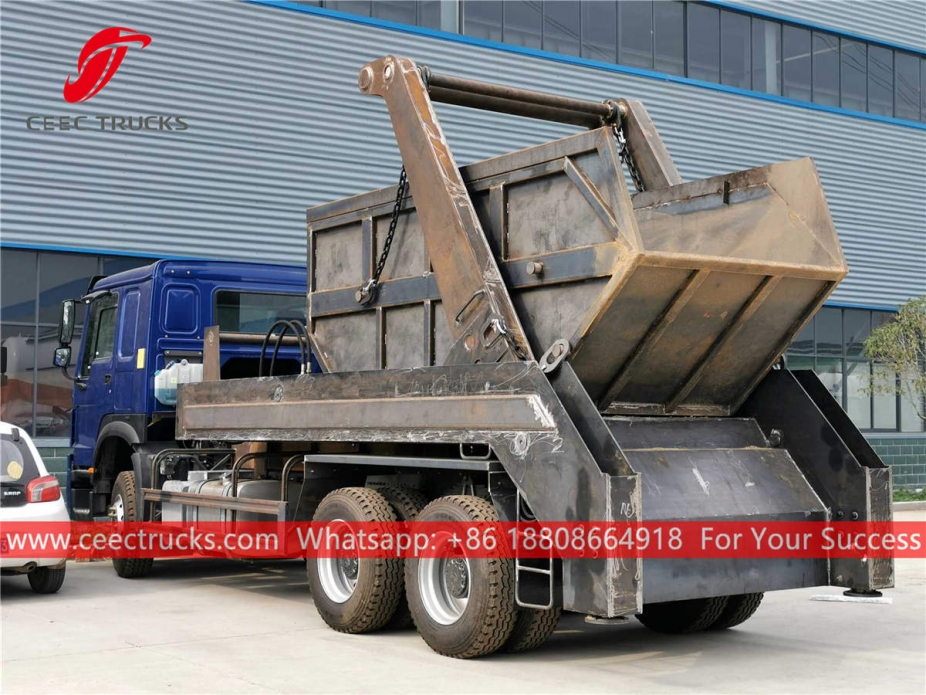 HOWO RHD Swing arm garbage truck