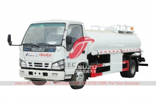 ISUZU 600P 130HP stainless steel water tanker truck