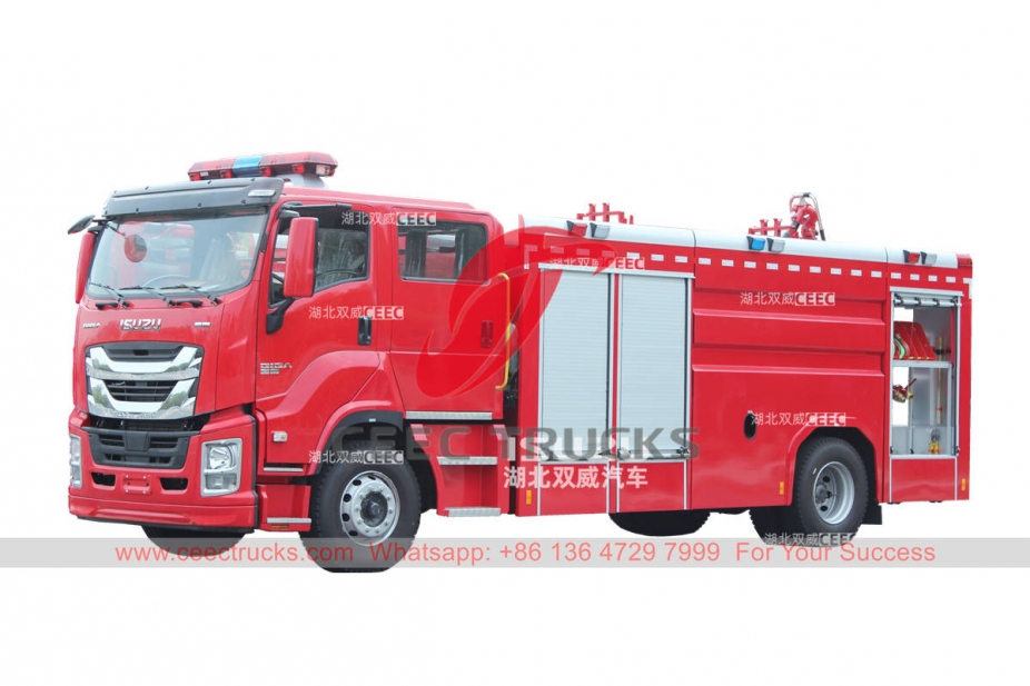 ISUZU GIGA 6 wheeler fire fighting trucks at discount price