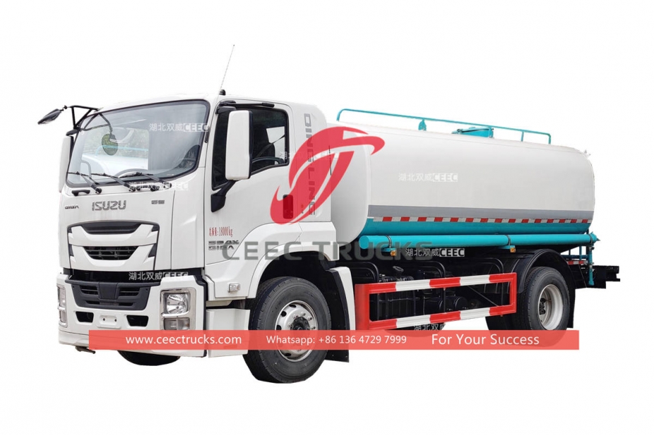 Good price ISUZU GIGA 420HP 15000 liters water spray truck for sale