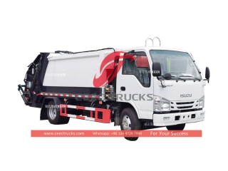 Good price ISUZU ELF 100P mini waste compression truck for sale