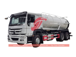 howo 20 cbm vacuum tank truck manufacturer