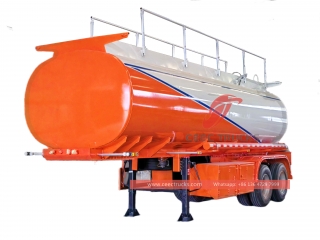 2 axles fuel transporting semitrailer with 40000 to 50000 liters capacity