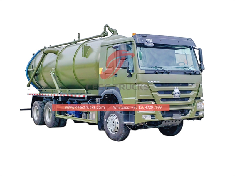SINOTRUK 25m3 Vacuum Sewage Suction trucks with best price