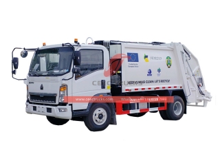 SINOTRUK Rubbish  Garbage Truck 8cbm bin lorry for sale