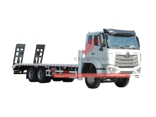 HOWO 400HP flatbed transport truck made in China