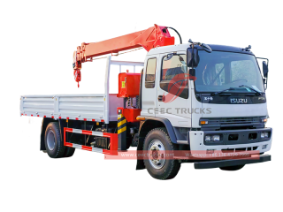 Isuzu FTR telescopic crane truck with factory direct sale