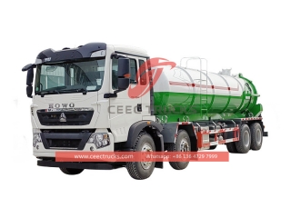 Howo 8x4 sewer vator truck with best price