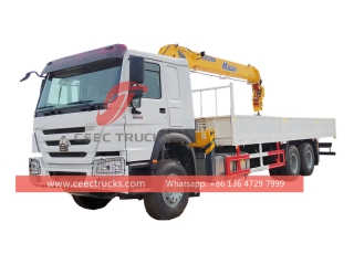 HOWO heavy-duty 400hp truck with XCMG crane