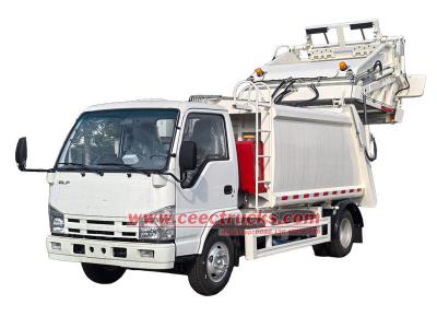 Isuzu ELF rear loader garbage truck