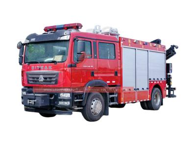 Howo 4x2 city fire rescue truck