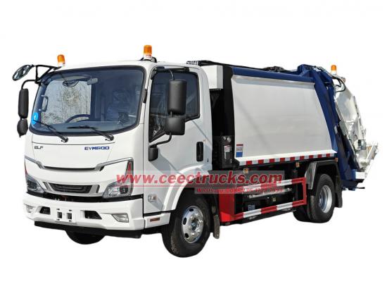 ISUZU electric truck mounted 6cbm garbage compactor